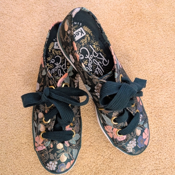 Keds x Rifle Paper Co Floral Sneakers Size 10 - Picture 2 of 7